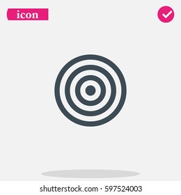 Target icon. Flat illustration.