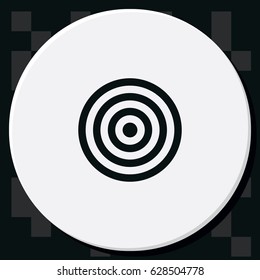 Target icon. Flat illustration.