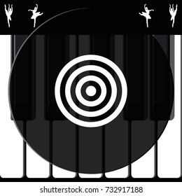 Target icon. Flat illustration.