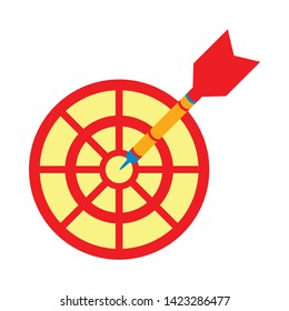 target icon. flat illustration of target vector icon for web