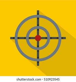 Target icon. Flat illustration of target vector icon for web