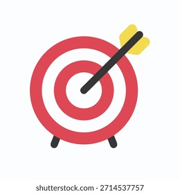 Target icon flat isolated graphic Illustrator