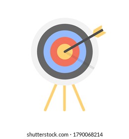 Target icon flat style simple design