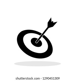 Target icon in flat style. Targeting symbol for your web site design, logo, app, UI Vector EPS 10.