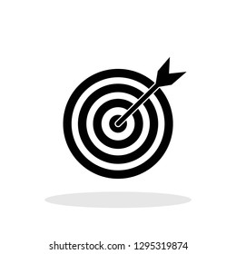 Target icon in flat style. Targeting symbol for your web site design, logo, app, UI Vector EPS 10.