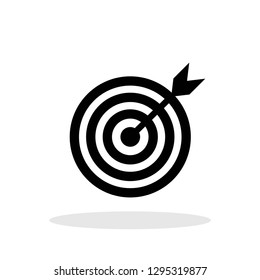 Target icon in flat style. Targeting symbol for your web site design, logo, app, UI Vector EPS 10.