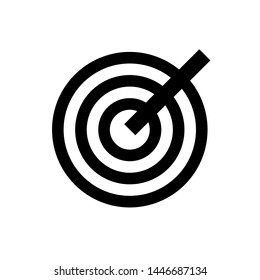 Target Icon. Focus, Goal. Aim Illustration. Applied as Trendy Symbol for Design Elements, Websites, Presentation and Application - Vector.