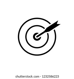 TARGET ICON. FOCUS SIGN & SYMBOL VECTOR ILLUSTRATION