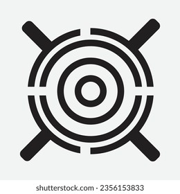 Target icon in the form of vectors