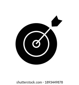 target icon glyph style vector for your design element