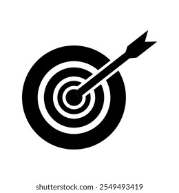 target icon, goal, dart, arrow, objective, success, background, board, dartboard, concept, isolated, win, game, business, marketing, flat, design, bullseye, illustration, white, sport, circle, sign