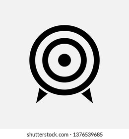 Target Icon. Goal, Focus or Aim Illustration As A Simple Vector Sign & Trendy Symbol for Design Websites, Presentation or Mobile Application.