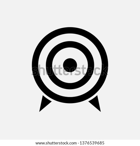 Target Icon. Goal, Focus or Aim Illustration As A Simple Vector Sign & Trendy Symbol for Design Websites, Presentation or Mobile Application.