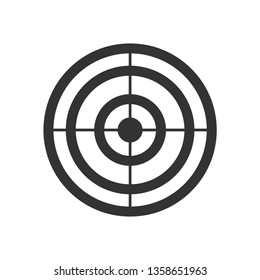 Target Icon. Goal or Focus Illustration As A Simple Vector Sign & Trendy Symbol for Design and Education Websites, Presentation or Mobile Application.