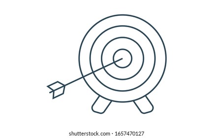 Target icon for goal setting and focus