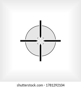Icono de destino. Símbolo de objetivo - Vector.