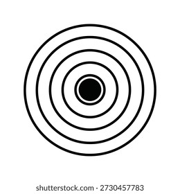 Icono de objetivo, diseño de Ilustración vectorial de objetivo