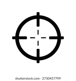 Icono de objetivo, Vector de objetivo aislado diseño de ilustración