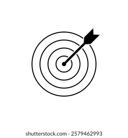 Target Icon. Goal Icon Vector. Target Symbol. Target Marketing Icon Vector. illustration