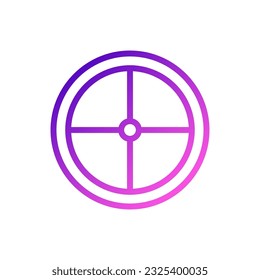 Ziel-Symbol Farbverlauf violett rosa Farbe Militär-Vektorarelement und Symbol perfekt.