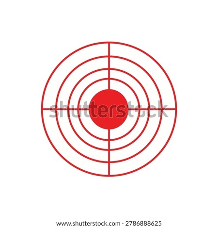 Target icon illustration featuring aim focus accuracy and business goal concept for marketing strategy and achievement design projects