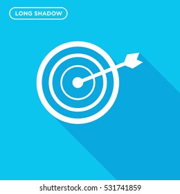 Target icon illustration isolated vector, archery sign symbol