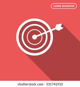 Target icon illustration isolated vector, archery sign symbol