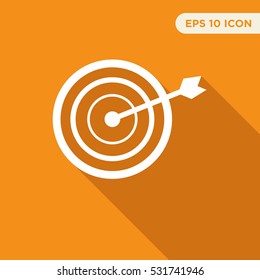 Target icon illustration isolated vector, archery sign symbol