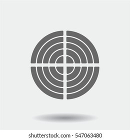 Target Icon illustration isolated vector sign symbol