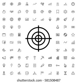 target icon illustration isolated vector sign symbol. Startup icons set.