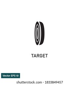 ilustración de icono de destino elemento de diseño simple logotipo vectorial