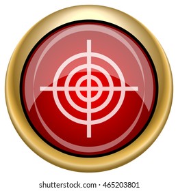 Target icon. Internet button on white background. EPS10 vector.