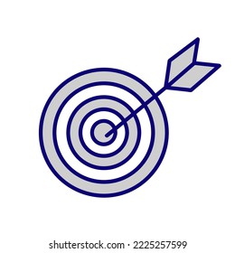 Target icon. Investment trade vector icon. Financial crypto concept illustration. Concept of financial success and investment