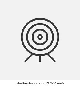 Target icon isolated on background. Aim symbol modern, simple, vector, icon for website design, mobile app, ui. Vector Illustration