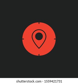 target icon isolated on background
