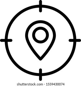 target icon isolated on background
