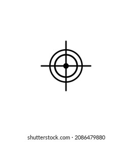 Target icon in isolated on background. symbol for your web site design logo, app, Target icon Vector illustration.