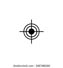 Target icon in isolated on background. symbol for your web site design logo, app, Target icon Vector illustration.