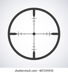 Target icon isolated on  a gray background, stylish vector illustration for web design