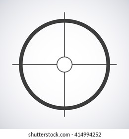 Target icon isolated on a gray background, vector illustration stylish for web  design