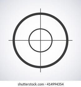 Target  icon isolated on a gray background, vector illustration stylish for web design
