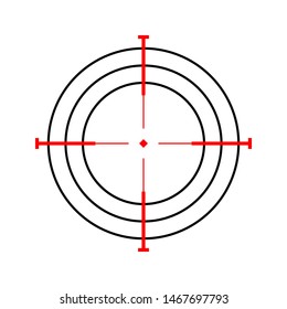 target icon isolated on white background