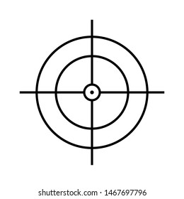 target icon isolated on white background