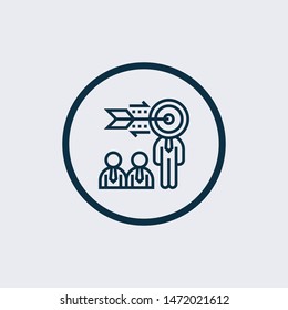 target icon isolated on white background from tab bar and settings collection. target icon trendy and modern target symbol for logo, web, app.