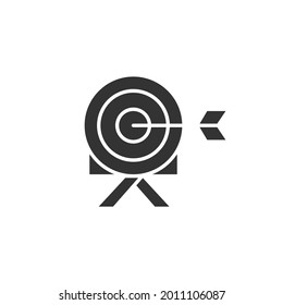 Target icon isolated on white background. Aim symbol modern, simple, vector, icon for website design, mobile app, ui. Vector Illustration