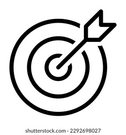 Target icon isolated on white background