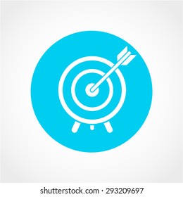 Target Icon Isolated on White Background