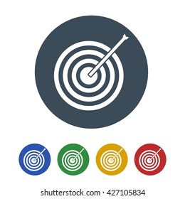 Target icon isolated on white background. vector illustration icon
