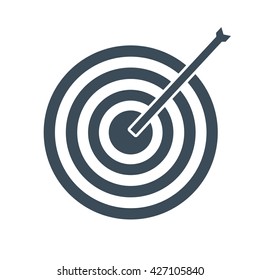 Target icon isolated on white background. vector illustration icon
