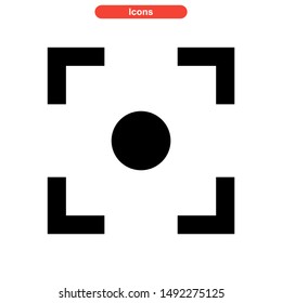 target icon isolated sign symbol vector illustration - high quality black style vector icons
